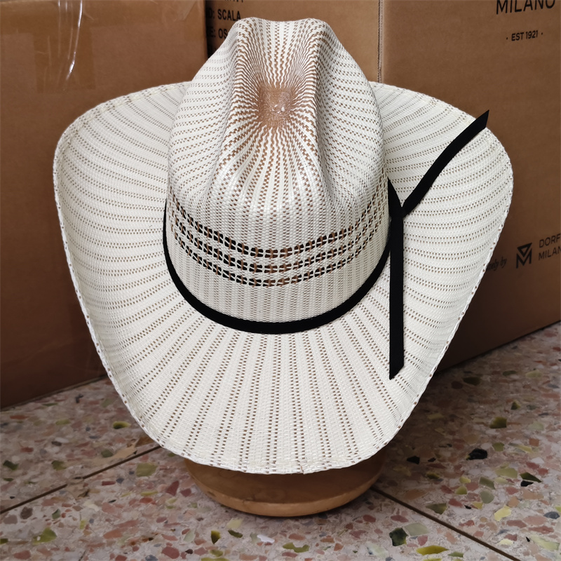 Cowboy Hat Colorful Rolled Cuf - Cowboy Hat Straw 评论和价格