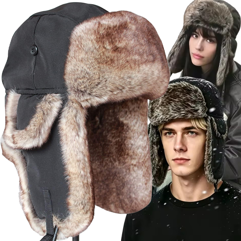Men's Warm Winter Trapper Avia - Trapper Hat Ear Flap 评论和价格