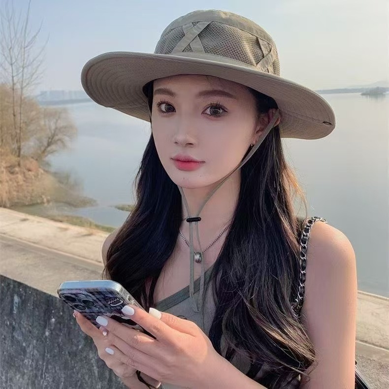 1pcs Summer Men Bucket Hat Out - Sun Hat Wide Brim 评论和价格