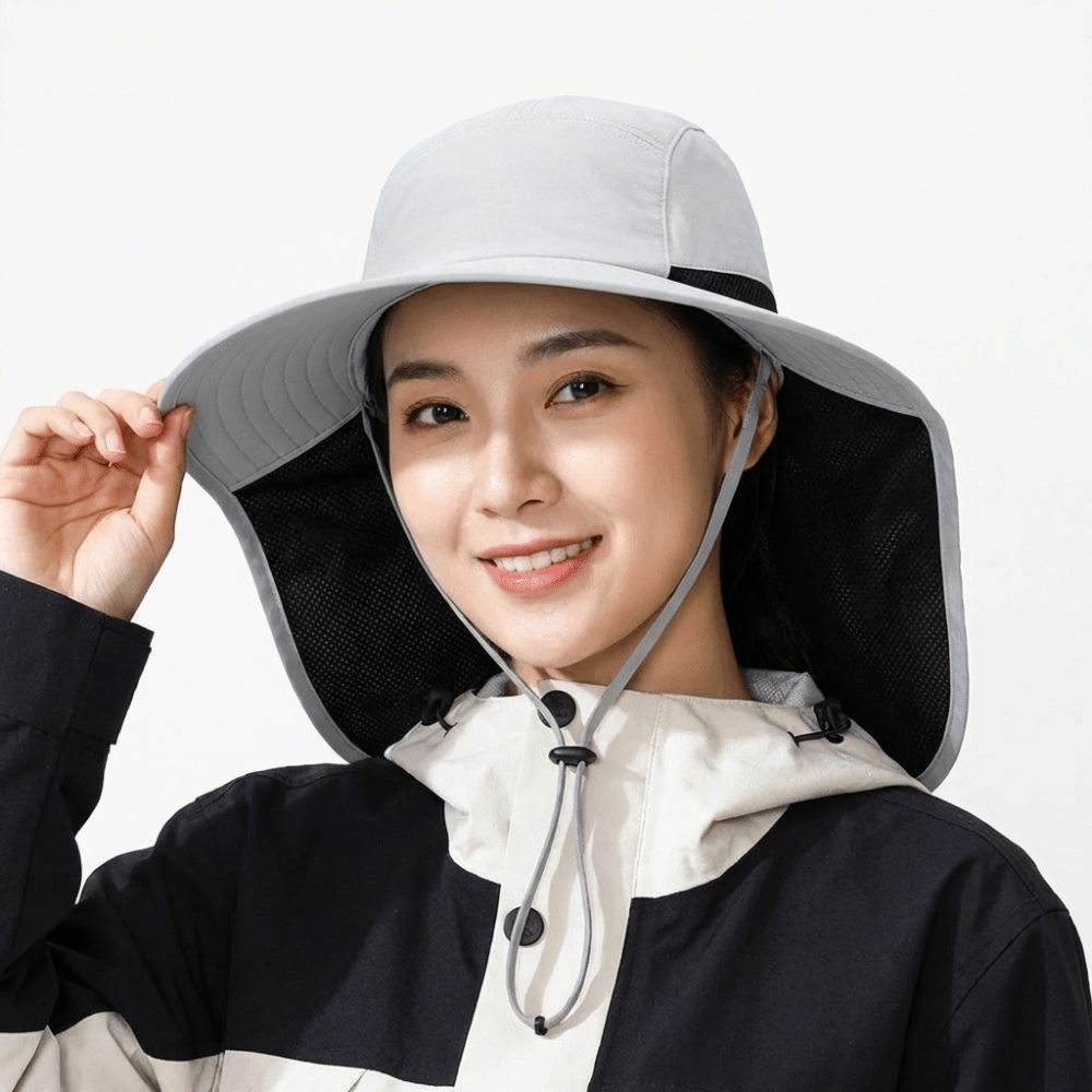 Fashion Wide Brim Outdoor Sun  - Bucket Hat Cotton 评论和价格